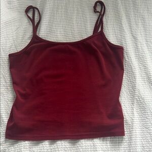 Edikted Red Sleeveless Crop Camisole